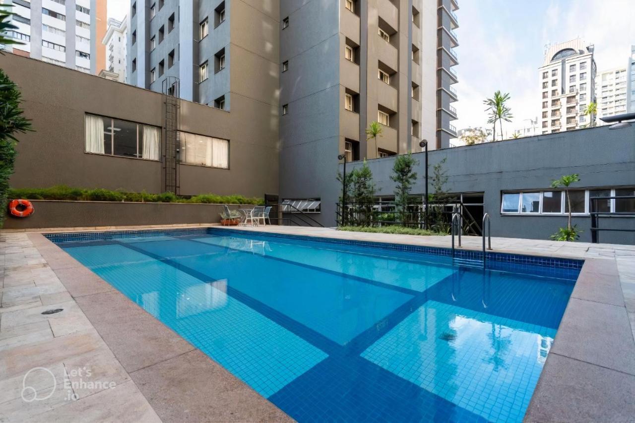Flat Particular Em Hotel 4 Estrelas Av Paulista Sao Paulo Dış mekan fotoğraf